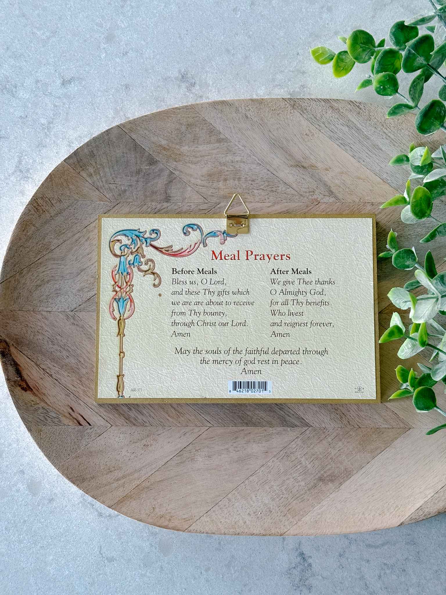 Small Last Supper Wall Plaque - Religious Home Decor for Kitchen, Living Room & Gifts - Perfect for Christian Housewarming & Easter Decorations
