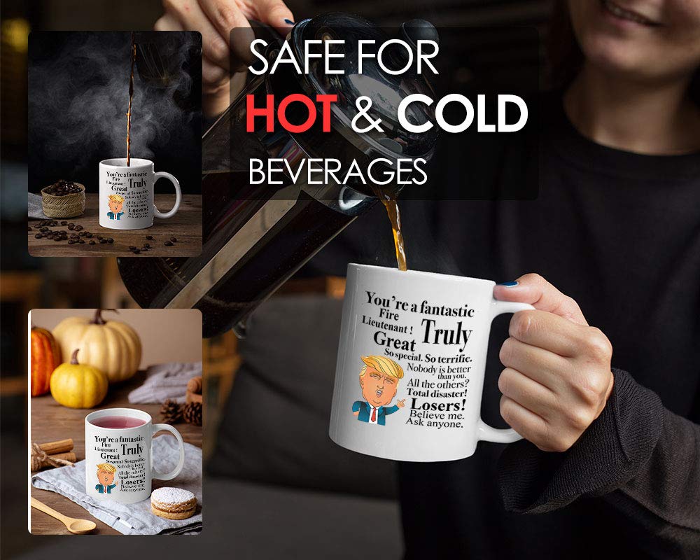 Bubble Hugs Firefighter Coffee Mug - 11 oz Insulated Ceramic Mug for Firefighters & Fire Lieutenants - Perfect for Office, Station, or Home Use