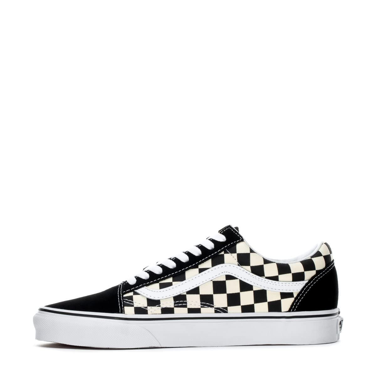 Vans Old Skool Sneakers for Men & Women - Classic Black/White Checkered Skate Shoes Size 8 | Comfortable Casual & Streetwear Fashion for Everyday Wear, Skateboarding & Urban Lifestyle