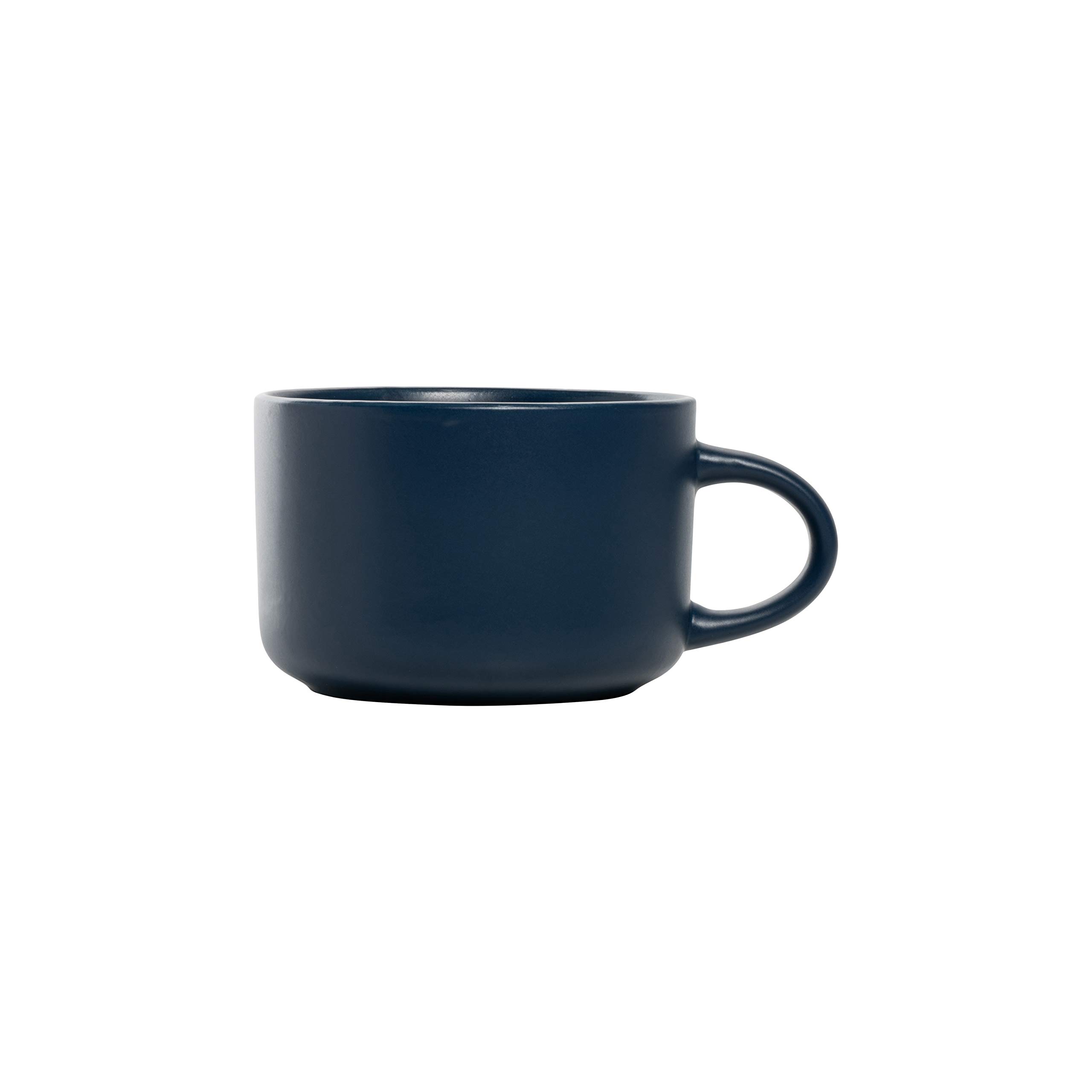 10-Piece Strawberry Street Wazee Matte Coupe Dinnerware Set - Midnight Blue Modern Dinner Plates, Salad Plates & Bowls - Perfect for Casual Dining, Entertaining & Everyday Use