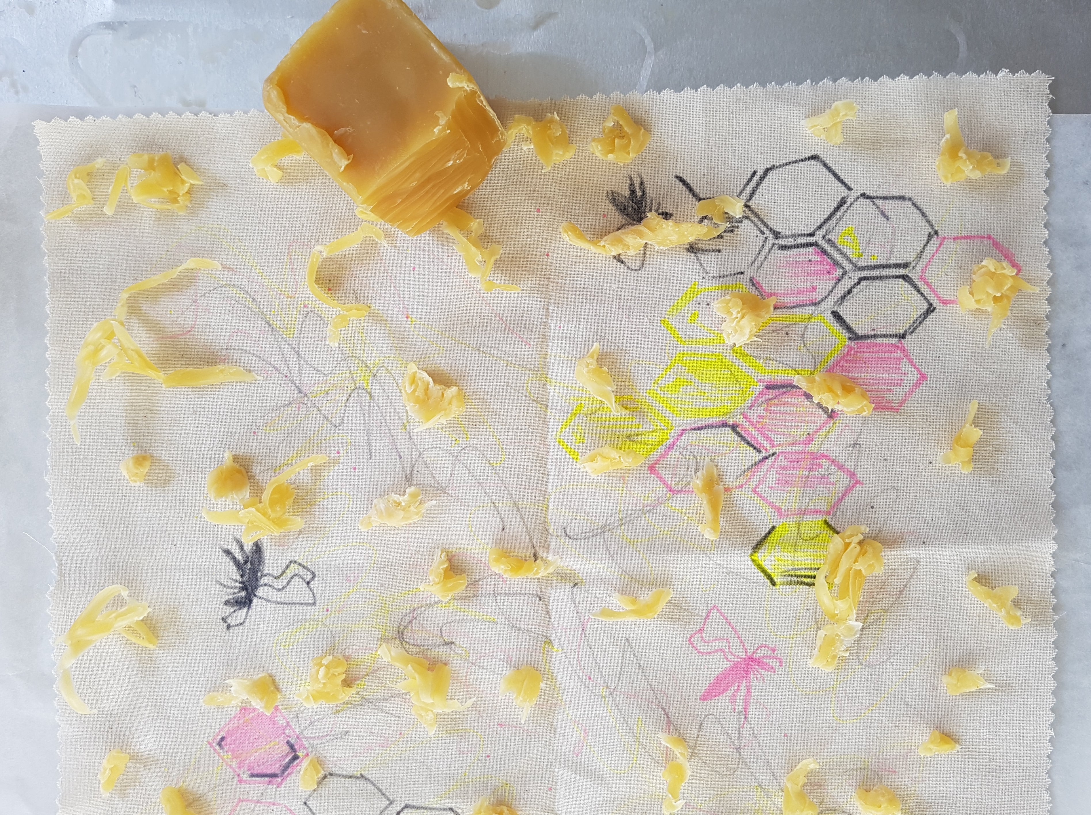 Honeywrap DIY Beeswax Food Wrap Kit - Eco-Friendly Reusable Food Storage for Sandwiches, Fruits & Vegetables | Perfect for School Lunches, Picnics & Zero Waste Living