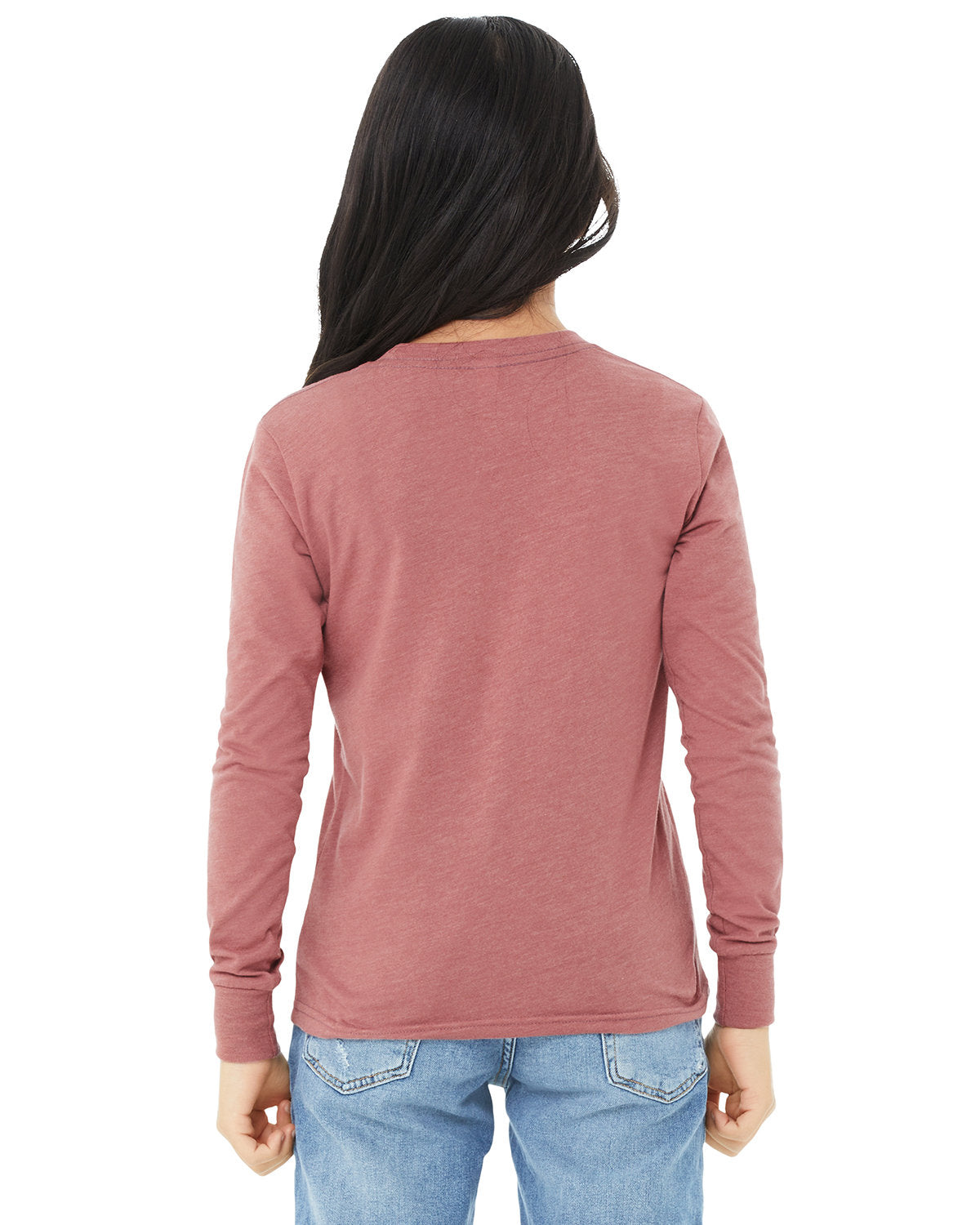 Bella + Canvas 3501Y Youth Long Sleeve T-Shirt - Soft Cotton Jersey Tee for Kids - Perfect for School, Sports & Everyday Wear