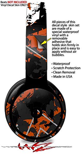 Beats Solo Pro Headphones Skin Decal Wrap - Baja 0003 Burnt Orange Vinyl Sticker Cover (Headphones Not Included) | Protective Design for Travel, Workouts & Daily Use