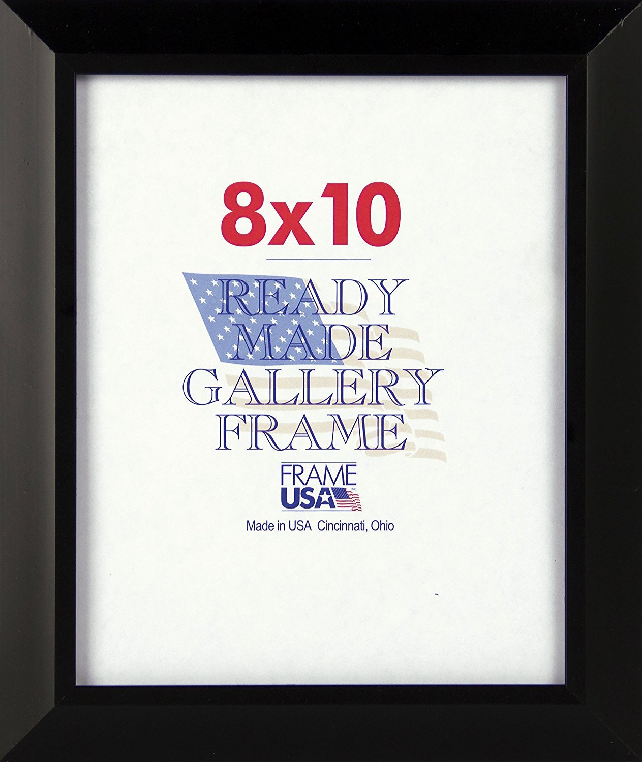 Frame USA Budget Saver Series 8x10 Polystyrene Poster Frames - Black - Perfect for Home Decor, Office Displays & Art Exhibitions