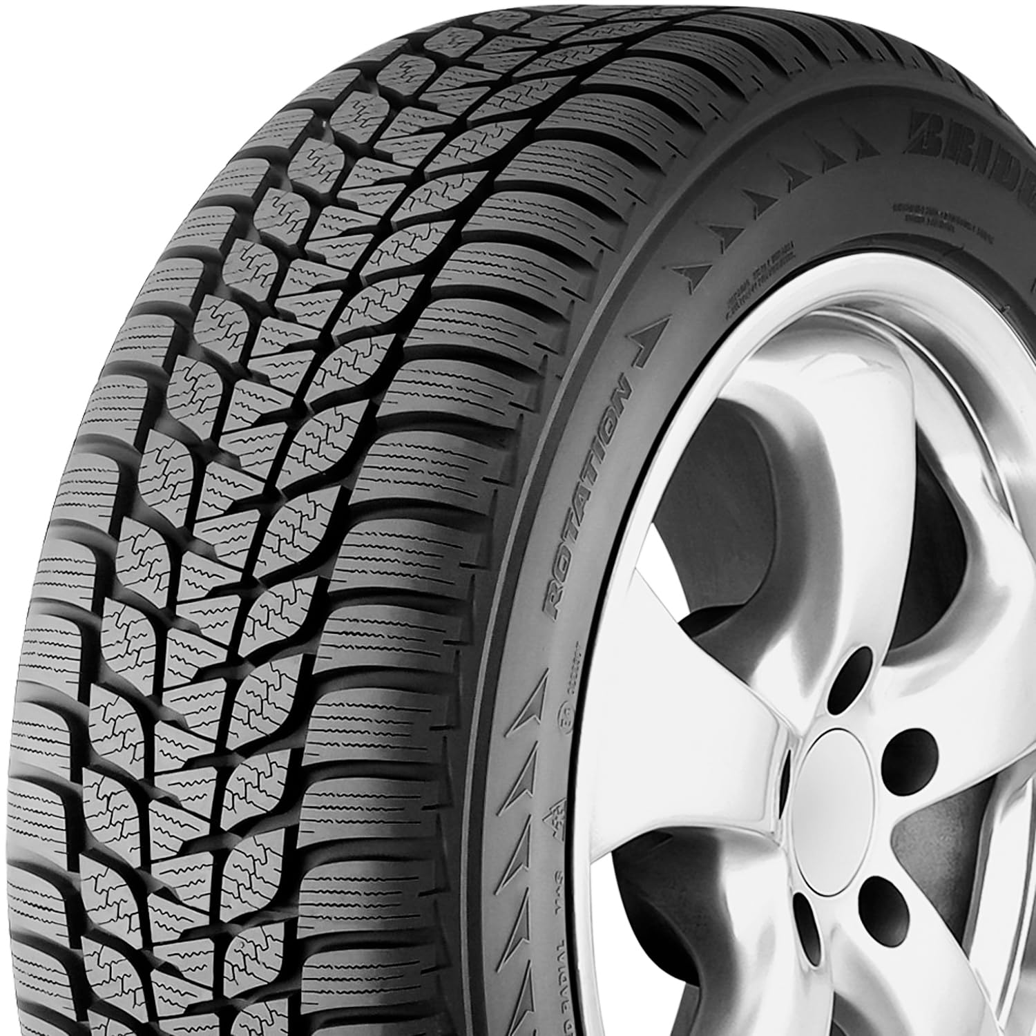 Bridgestone Blizzak LM-25 RFT Winter Radial Tire - 245/45R18 96V | All-Season Snow & Ice Traction | Perfect for SUVs, Sedans & Winter Driving