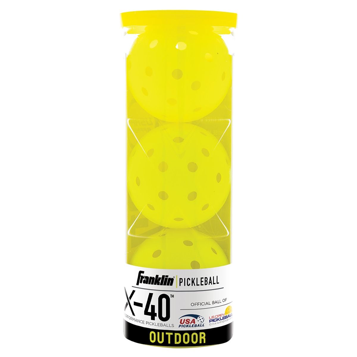 Franklin Sports Pickleball Balls - 3 Pack | Outdoor & Indoor Play | Durable & High-Visibility for Competitive & Recreational Games