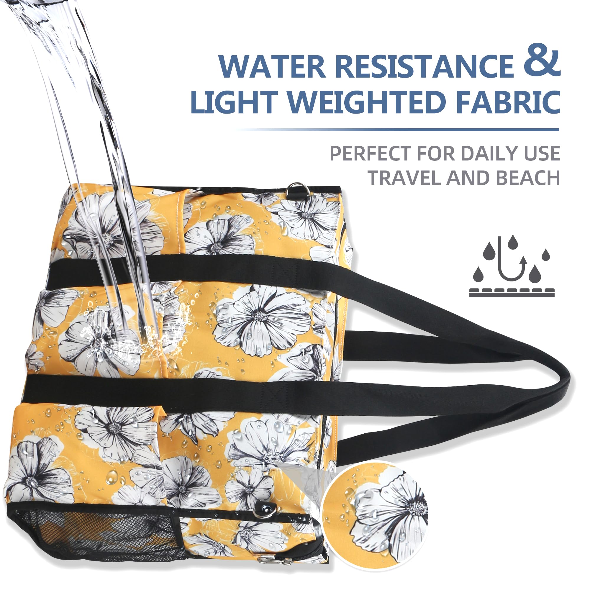 HoogaLife Waterproof Lightweight Nurse Bag for Work - Large Portable Nursing Bag with 14 Internal Pockets - Perfect for Nurses, Medical Students & Healthcare Professionals On-The-Go