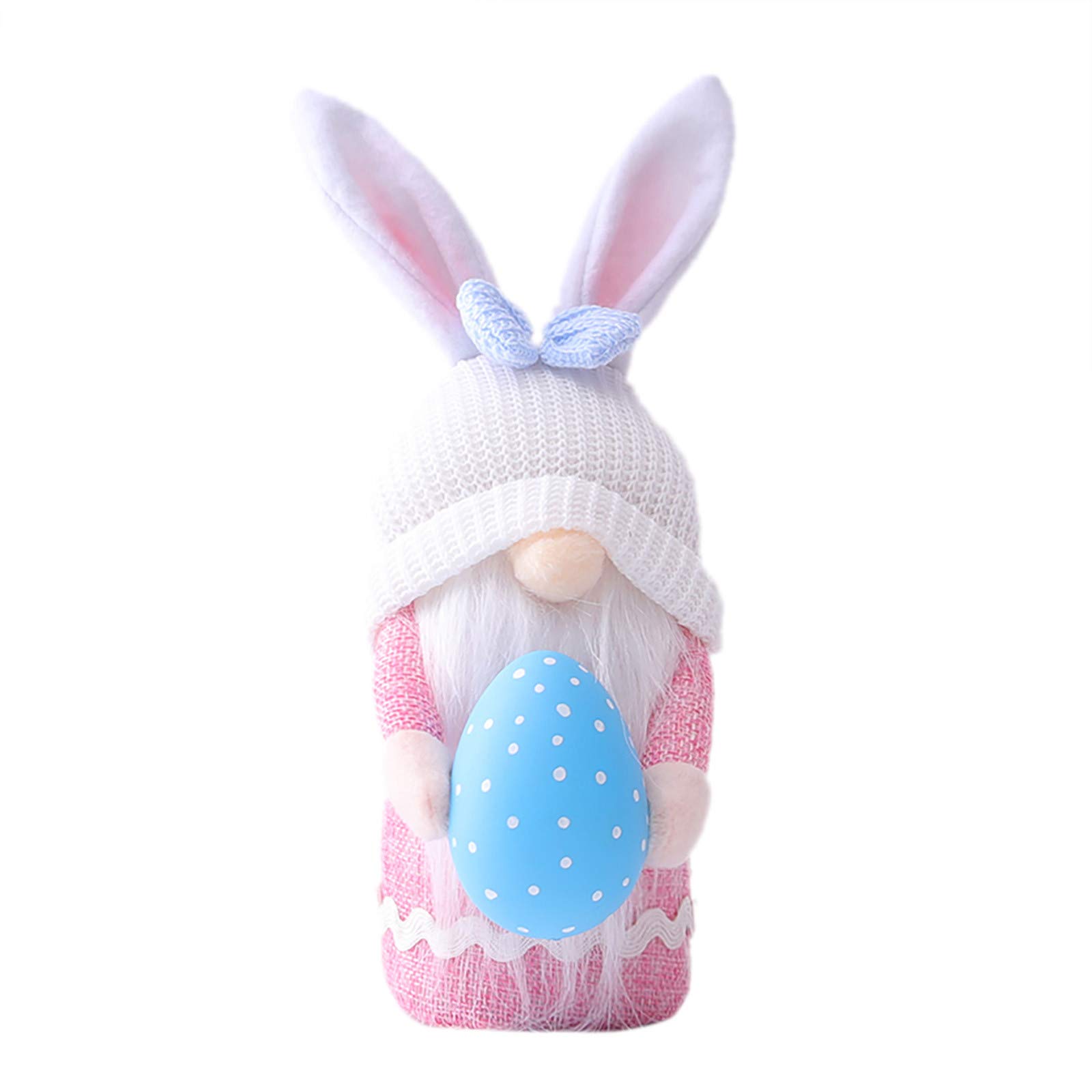 Handmade Easter Faceless Doll & Bunny Plush with Egg - Spring Home Decor Gnome for Adults & Kids | Perfect Easter Gift for Indoor Decor, Party Favors, and Seasonal Celebrations