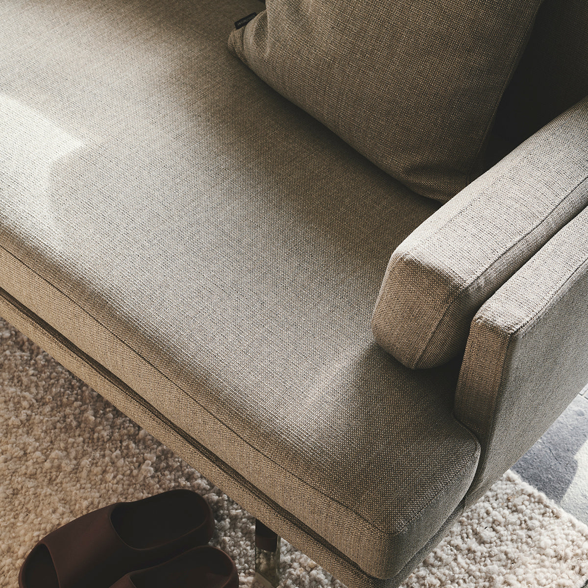 Premium Ernest Fabric 3-Seater Sofa - Comfortable Modern Living Room Couch for Home, Office & Lounge Areas