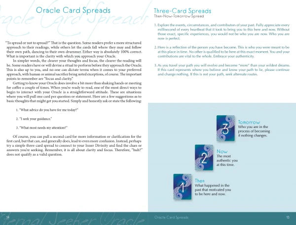 Eternal Seeker Oracle Cards - Mystical Divination Deck for Spiritual Guidance, Tarot Reading & Self-Discovery | Perfect for Meditation, Psychic Readings & Intuitive Development