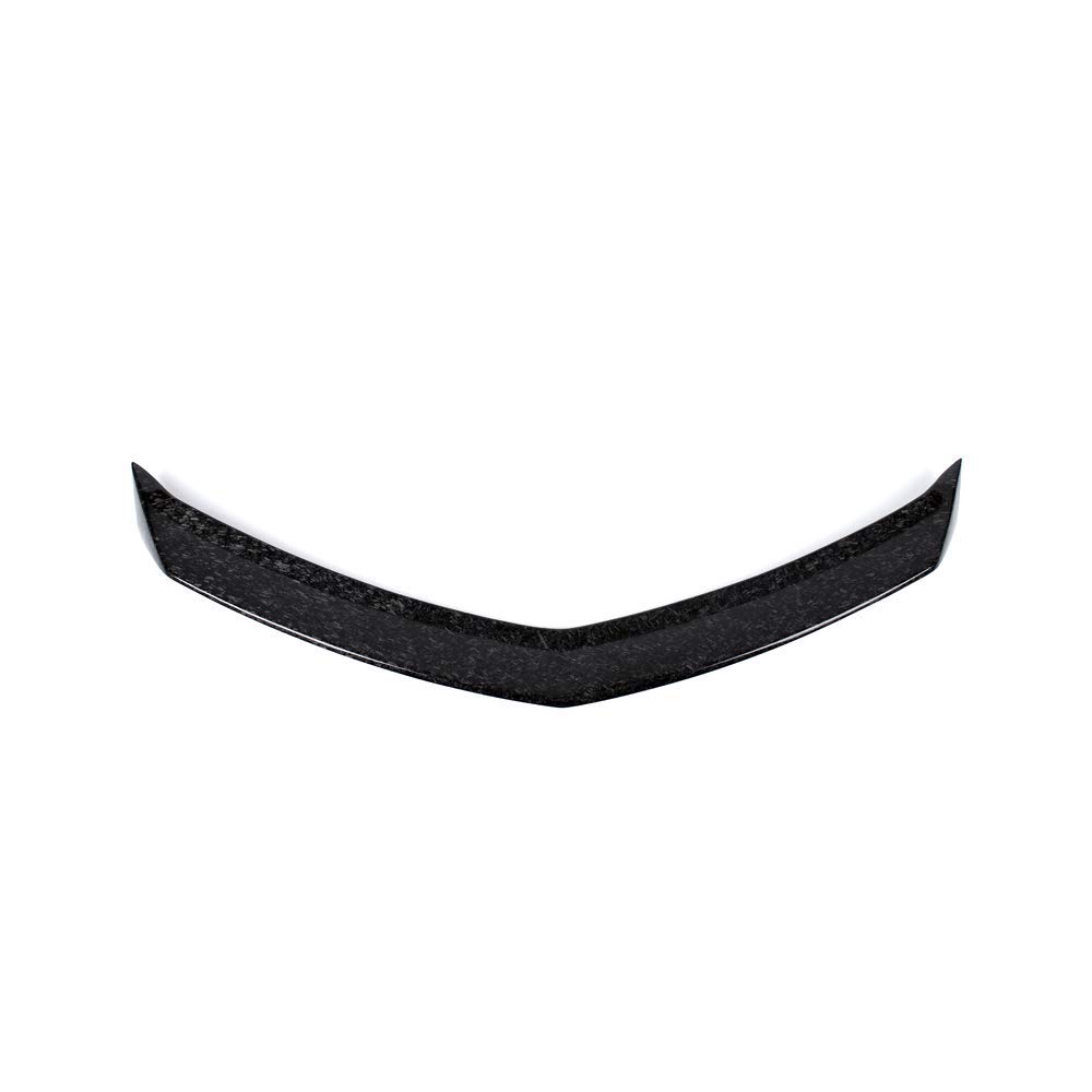 IKON MOTORSPORTS Forged Carbon Fiber Trunk Spoiler for 2016-2019 Cadillac ATS-V | V-Style Rear Wing Lip | Deck Lid & Roof Trim | Enhances Aerodynamics & Sporty Look for Street Racing & Car Shows