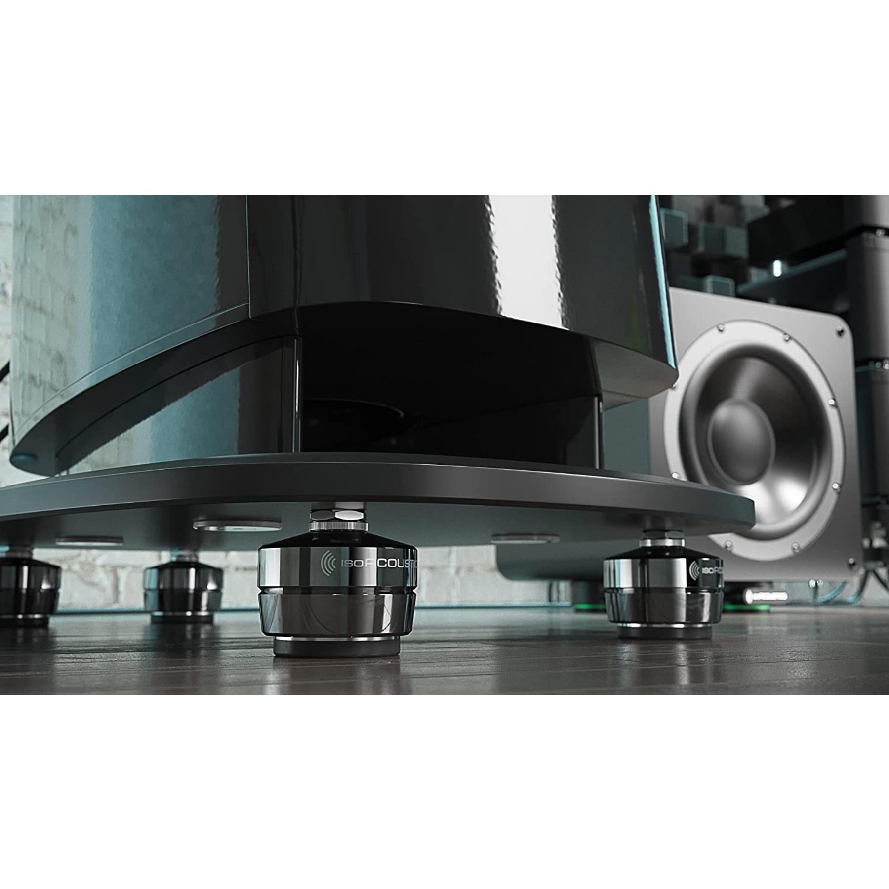 IsoAcoustics GAIA Series Speaker Isolation Feet - Set of 4 for Home Audio & Studio Monitors - Reduce Vibrations & Improve Sound Quality