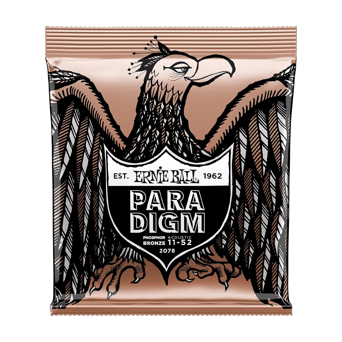 Ernie Ball Paradigm Phosphor Bronze Acoustic Guitar Strings 11-52 Gauge - Long-Lasting Tone & Durability for Professional Performances & Studio Recordings