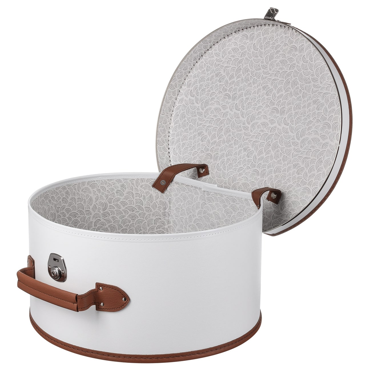 Lierys Cream White Hat Box - Elegant Storage for Hats, Caps & Accessories | Perfect for Travel, Home Decor & Gift Giving