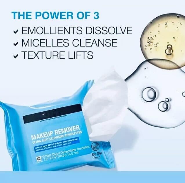 Night Calming Facial Wipes (25 Count, 5 Pack) - Gentle Makeup Remover & Cleansing Towelettes for Sensitive Skin | Perfect for Travel, Gym & Nighttime Skincare Routine