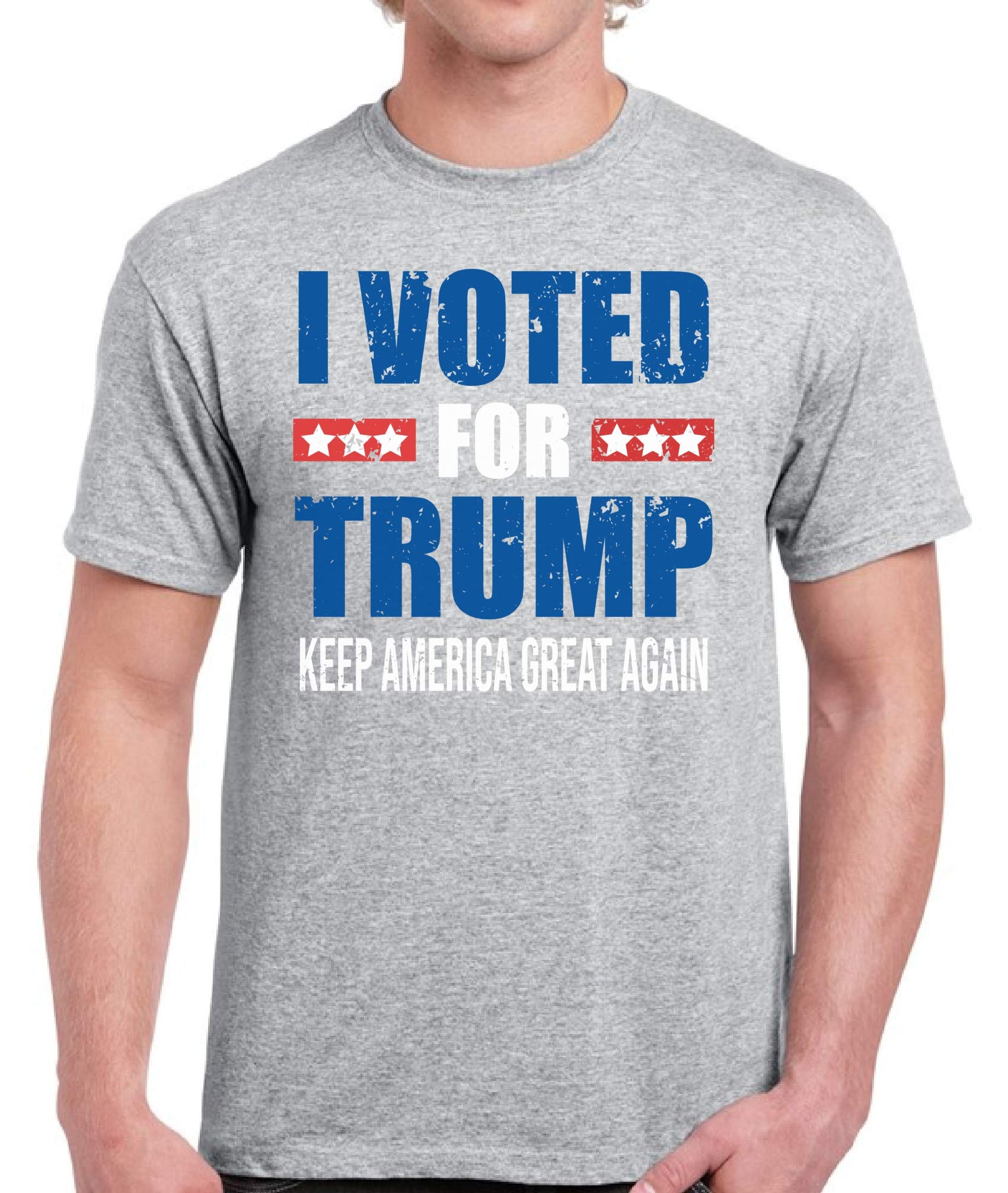 Trump T-Shirt for Men - Patriotic America Slogan Tee - Perfect for Political Rallies, Fourth of July & Conservative Events