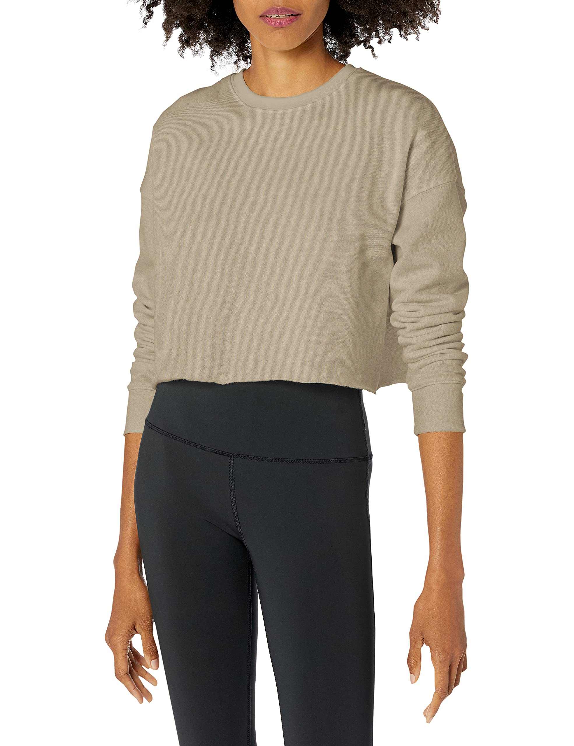 Bella Canvas Women's Cropped Crew Sweatshirt - Soft Casual Pullover for Women | Perfect for Lounge Wear, Gym, and Street Style Outfits