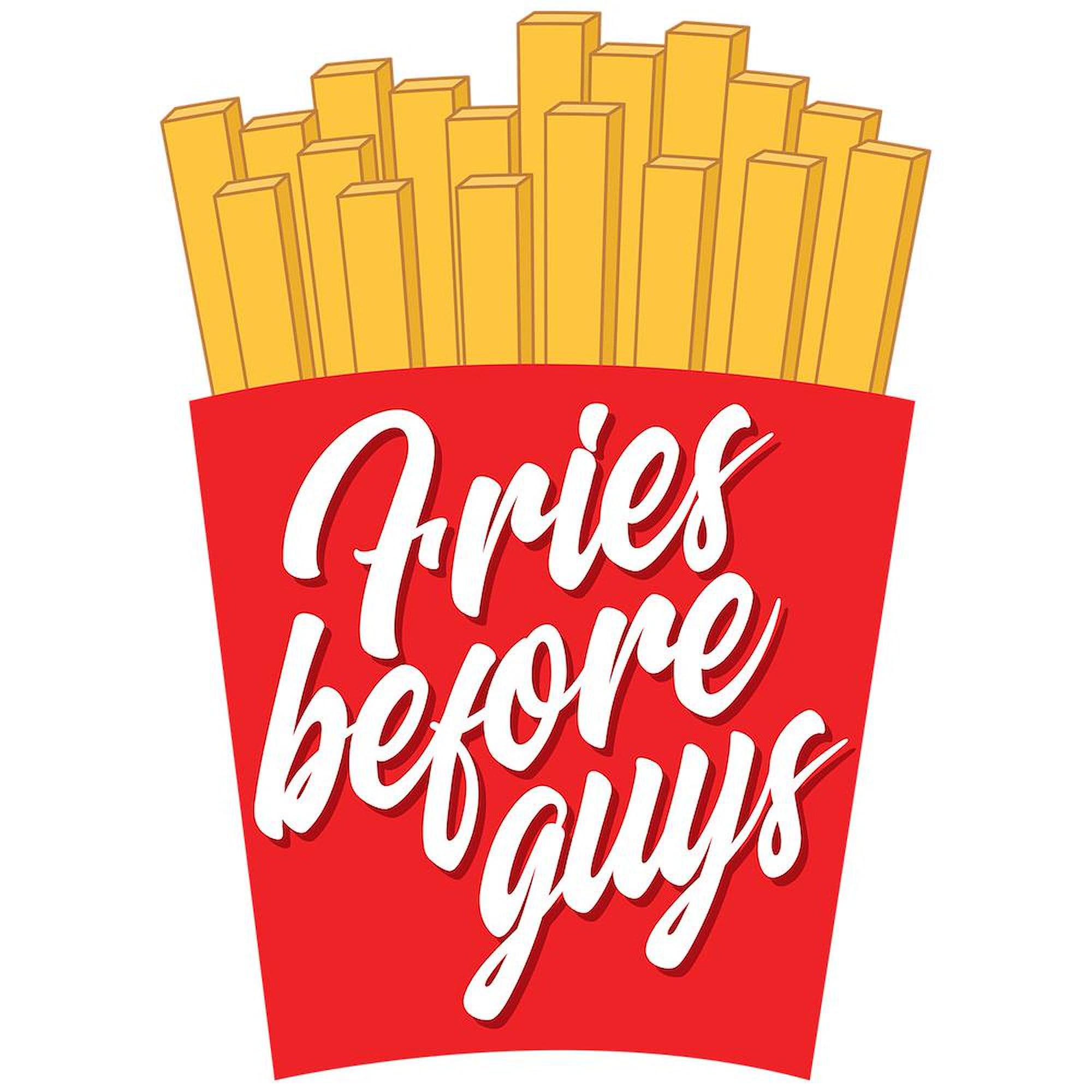 Fries Before Guys 15 oz Ceramic Coffee Mug - Funny Novelty Gift for Friends & Potato Lovers - Perfect for Office, Home & Coffee Breaks