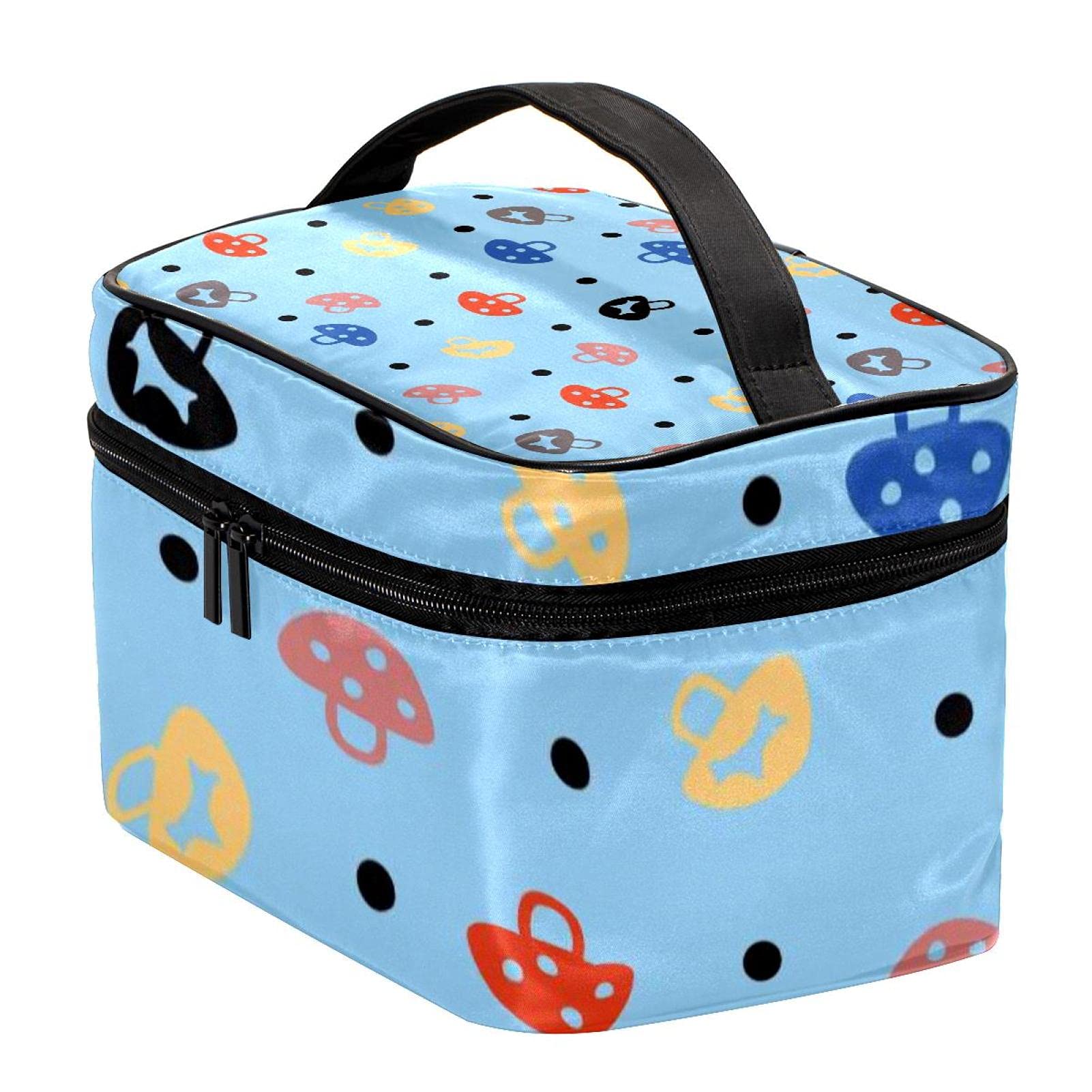 Cute Mushroom Cosmetic Bag for Women - Travel Makeup Organizer for Girls