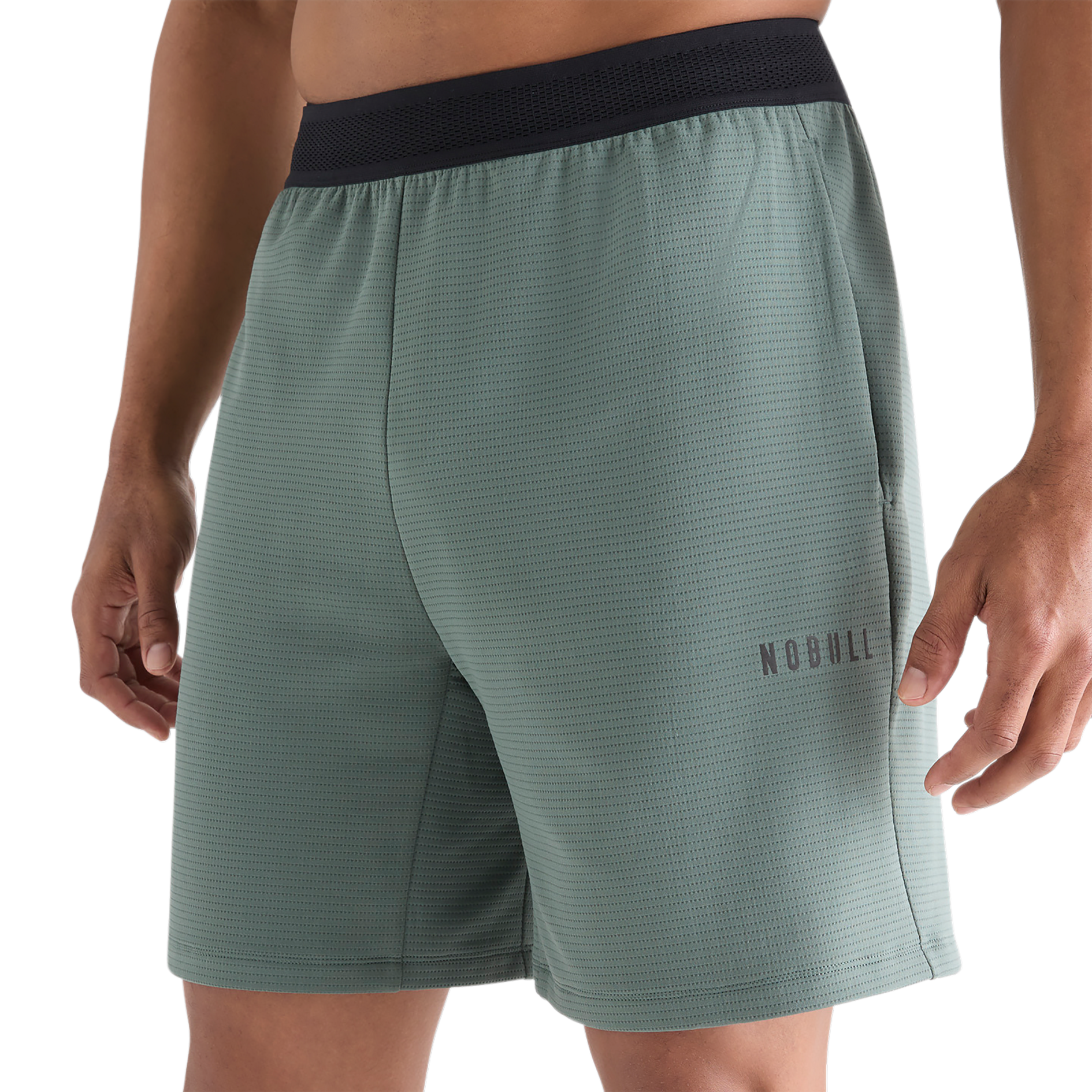 Men's Comfortable Textured Knit Shorts - 7
