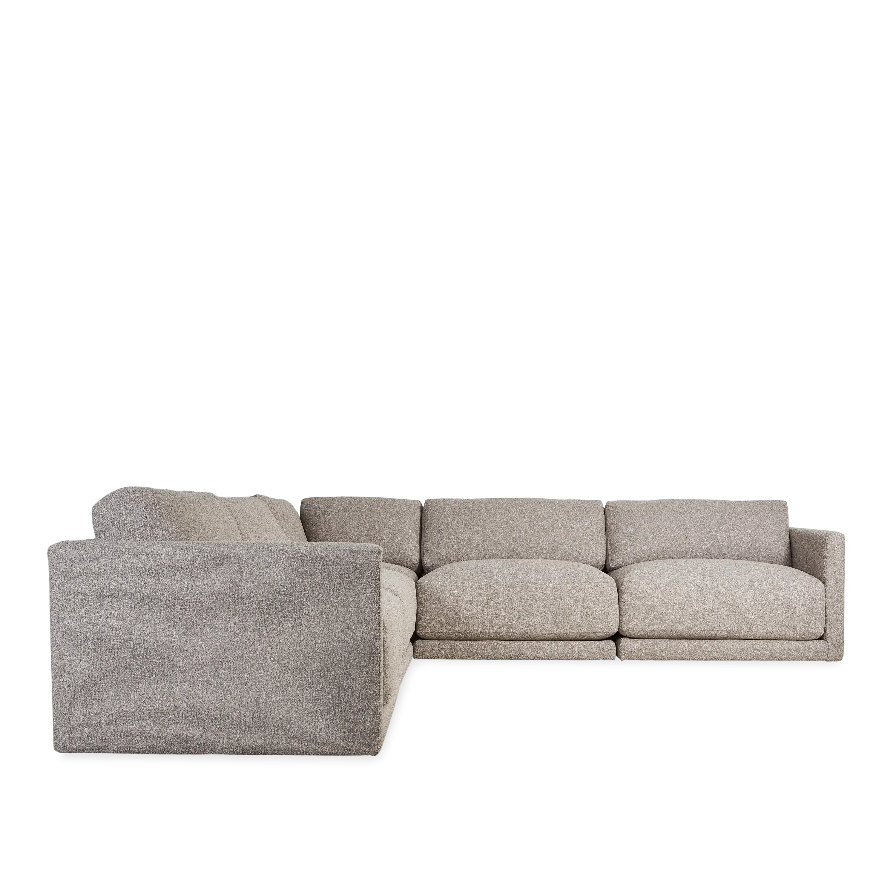 Forum Modular Sectional Sofa - Modern L-Shaped Couch with Reversible Chaise for Living Room, Lounge & Home Theater - Soft Fabric Upholstery & Sturdy Wood Frame