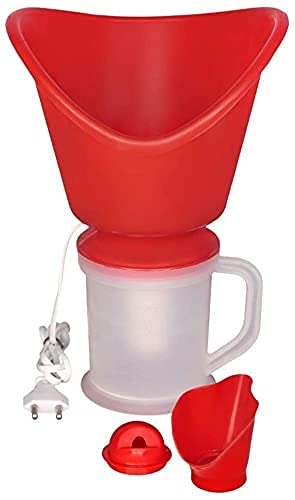 HARIHOME 3-in-1 Face, Nose & Cough Steamer - Plastic Vaporizer with Nozzle Inhaler, Facial Sauna & Steamer Machine for Adults & Kids - Perfect for Cold Relief, Sinus Congestion & Skincare at Home