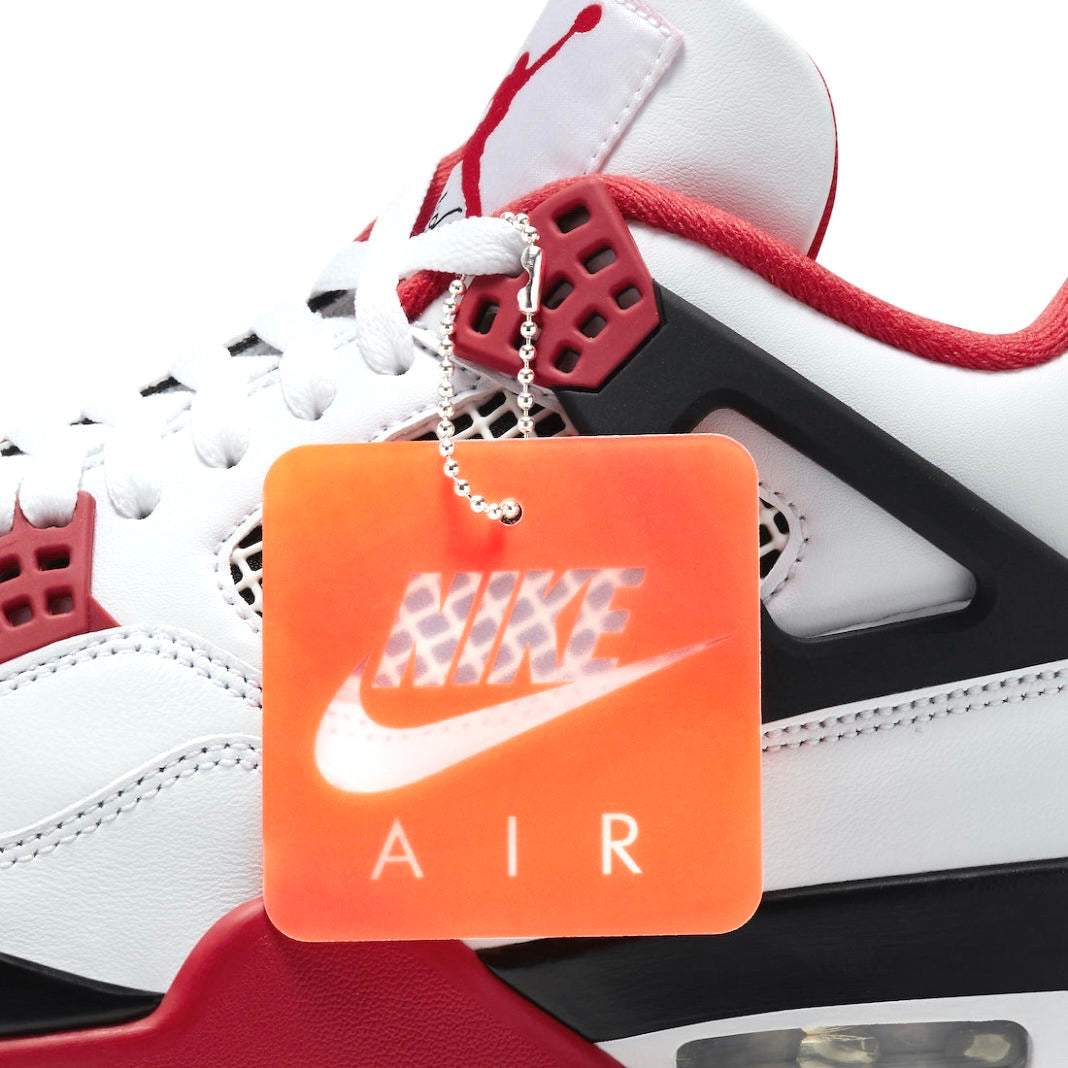 Air Jordan 4 Retro Fire Red (2020) - White/Fire Red/Tech Grey Basketball Shoes for Men - Perfect for Streetwear & Sneaker Collectors
