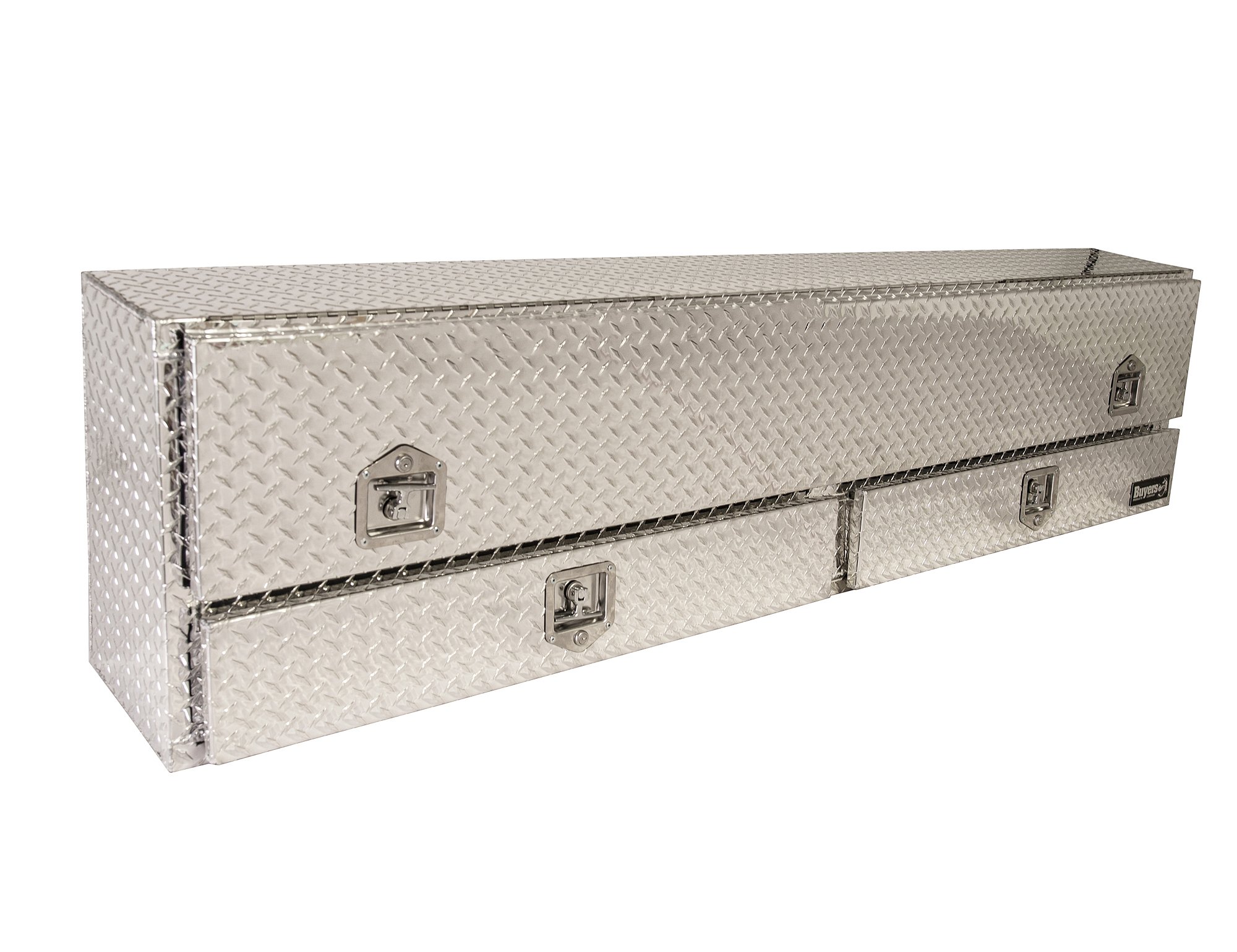 Buyers Products 1705641 72-Inch Diamond Tread Aluminum Contractor Toolbox with Bottom Drawers - Heavy Duty Storage for Construction Tools & Equipment