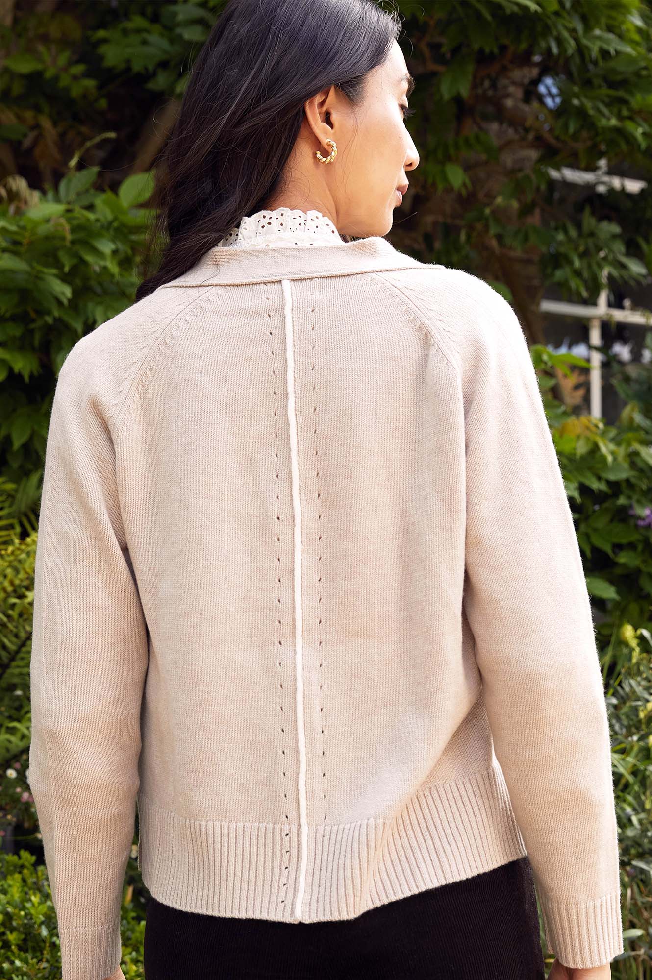 Soft Merino Wool Swing Cardigan for Women - Cozy Oversized Open Front Knit Sweater | Perfect for Fall & Winter Layering, Office Wear, and Casual Outfits