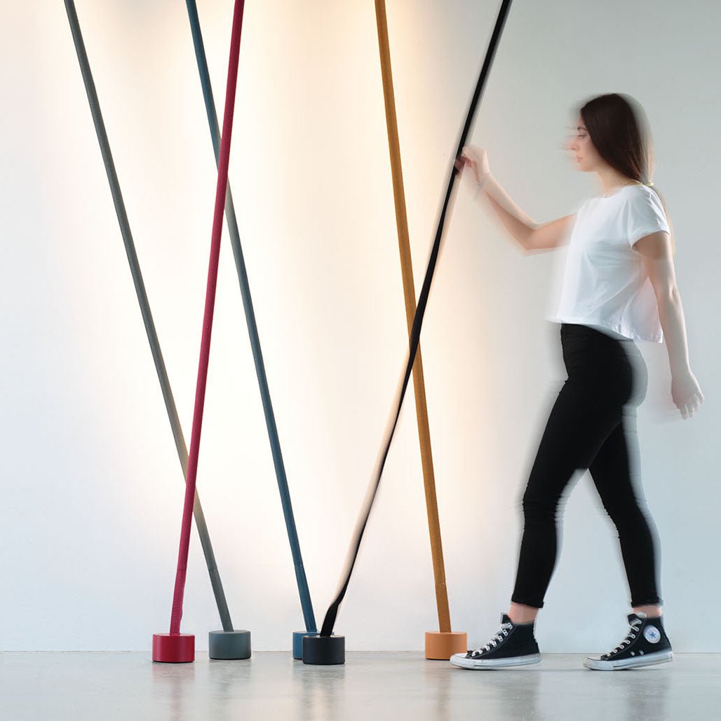Modern Elastica Arbitrary Floor Lamp - Adjustable Height LED Standing Light for Living Room, Bedroom, or Office - Perfect for Reading, Working, and Ambient Lighting