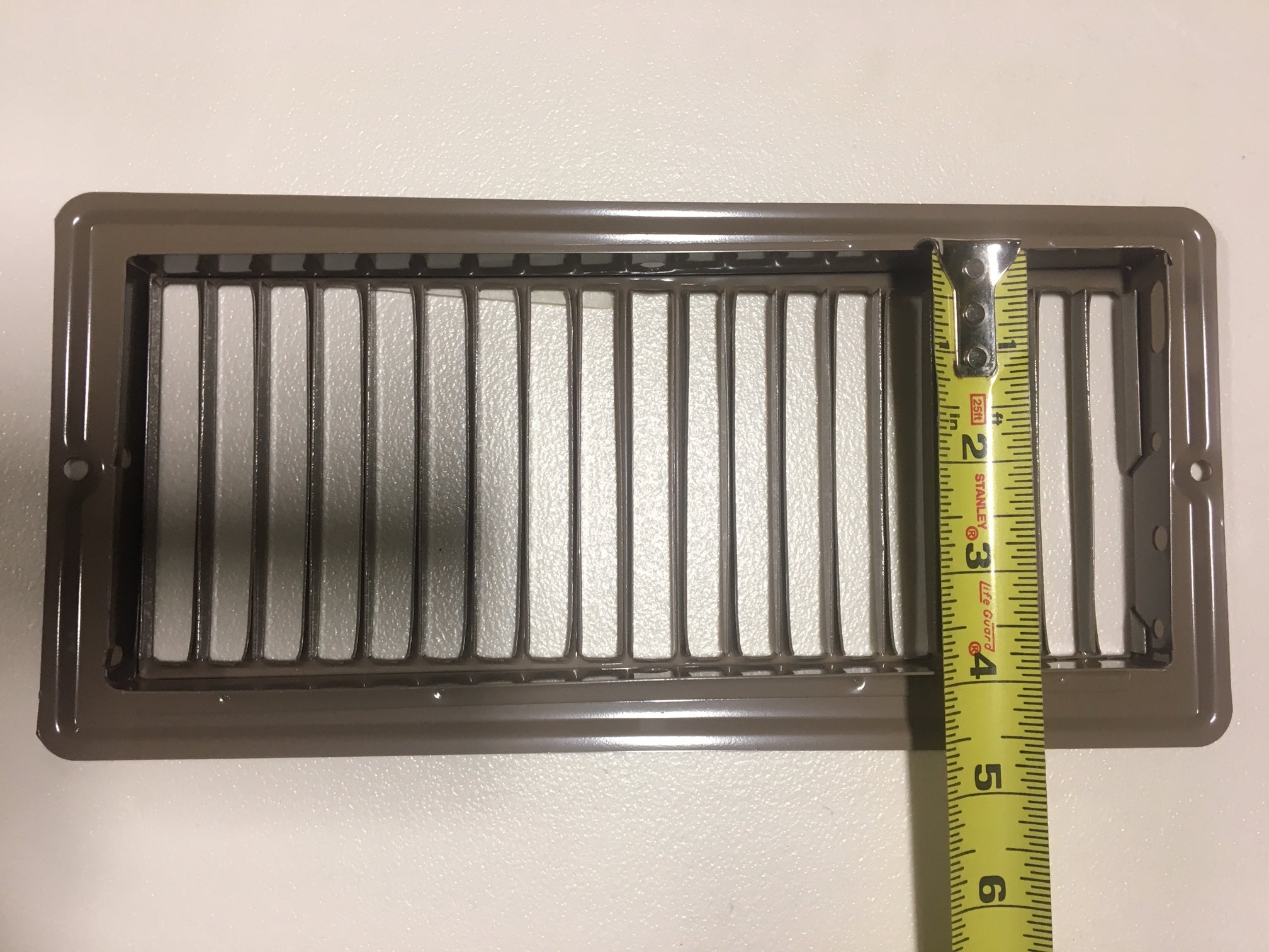 4x10 Brown Grill Register Floor Vent - Perfect for Home Heating, AC, and Airflow Control
