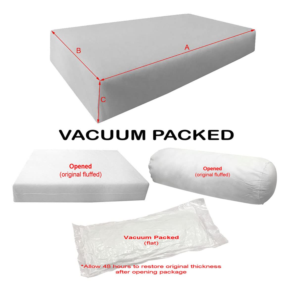 Premium S5 Twin-XL Outdoor Daybed Mattress Set with Piped Trim & Bolster Insert - Complete Cover Included - Perfect for Patio, Poolside & Garden Lounging AD001