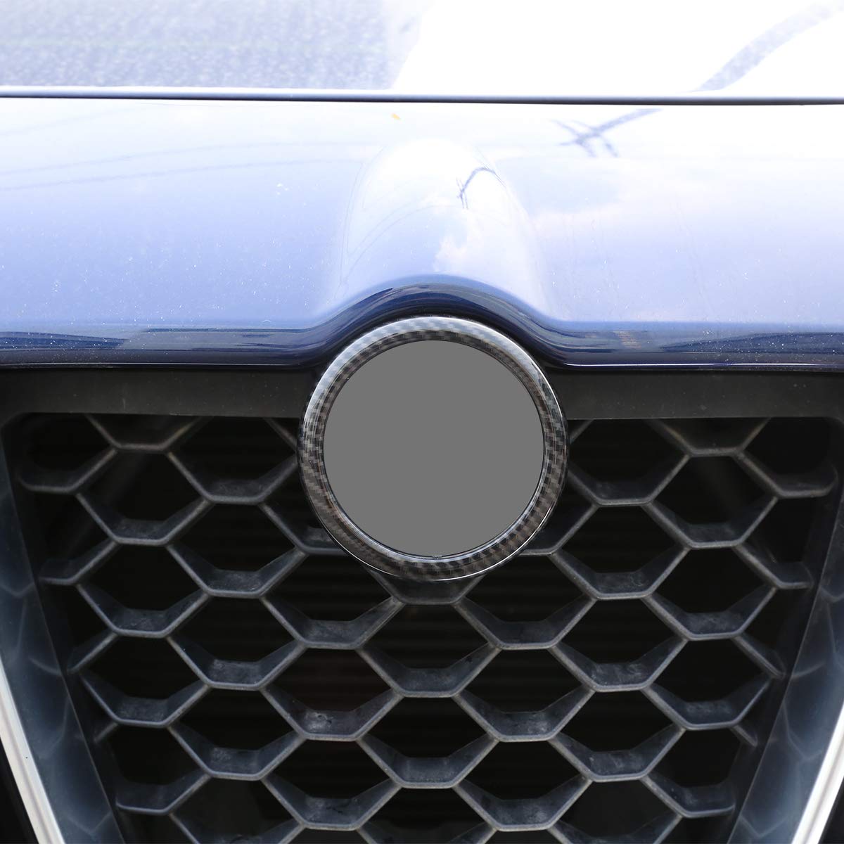ABS Plastic Front Grill Decoration Frame Trim for Alfa Romeo Stelvio 2017-2019 | Style A | Car Exterior Accessories | Perfect for Customization & Vehicle Upgrades
