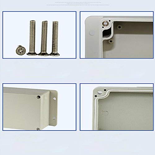 **SENRISE Waterproof Junction Box IP65 - ABS Electrical Project Box, Universal Electric Enclosure (160x160x90mm, Gray) - Ideal for Outdoor Wiring, Solar Panels & DIY Electrical Projects**
