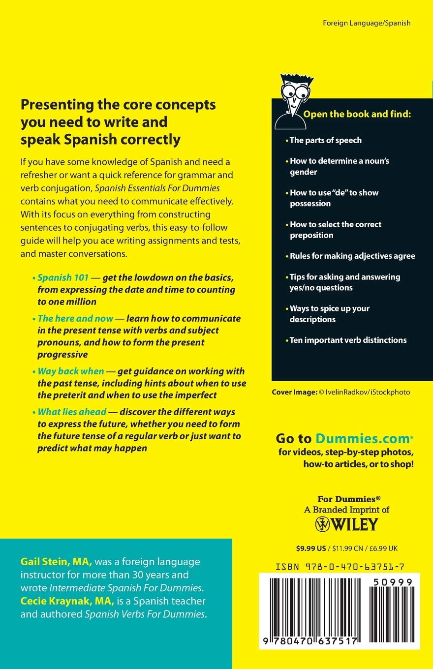 Spanish Essentials For Dummies - Learn Basic Spanish Fast | Language Learning Book for Beginners | Perfect for Travel, Study & Daily Communication