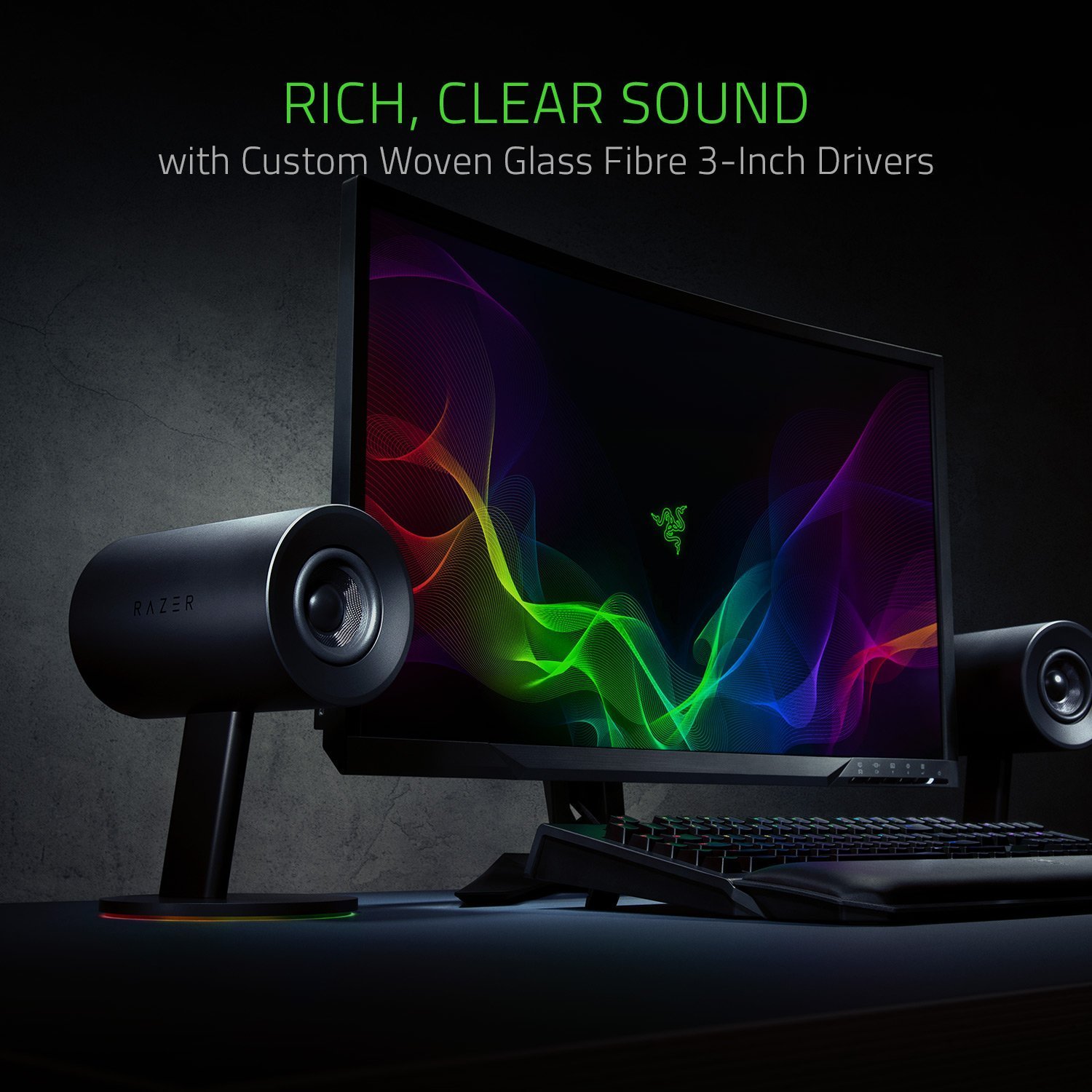 Razer Nommo Chroma 2.0 PC Gaming Speakers - 3