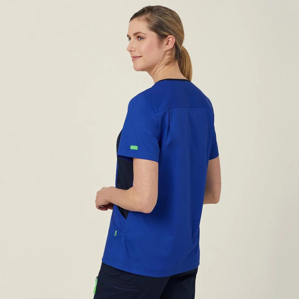 Next Generation Antibacterial Active Nightingale Scrub Top - Comfortable Medical Uniform for Nurses & Healthcare Workers - Perfect for Hospitals, Clinics & Long Shifts