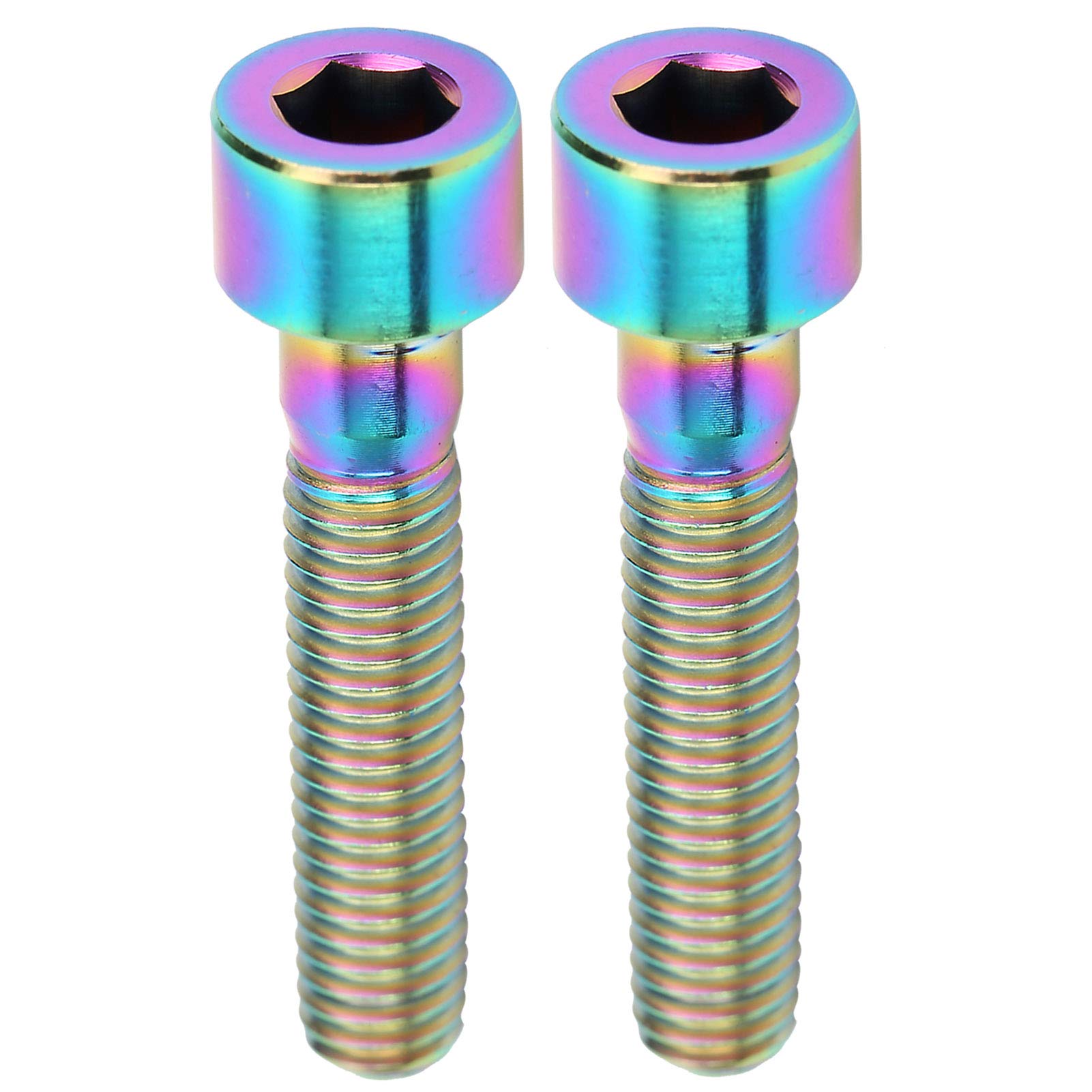 RiToEasysports 2-Pack M6x30mm Bicycle Handlebar Stem Bolts & Headset Cap Screws - High Strength Bike Replacement Parts for Mountain & Road Bikes - Perfect for Handlebar Adjustments & Maintenance