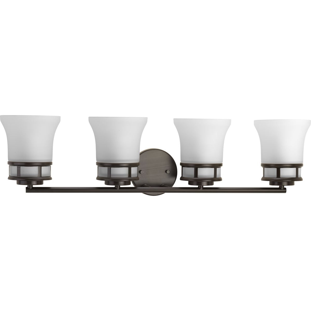 Cascadia Collection 4-Light Bathroom Vanity Light Fixture - Modern LED Lighting for Bathroom, Powder Room & Dressing Area