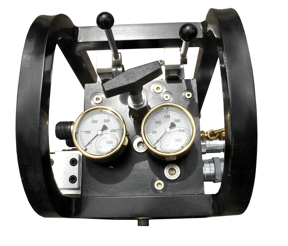 BS-2 Single Pump Remote Control Unit with 26' Hoses - Perfect for Hydraulic Systems, Industrial Machinery & Heavy Equipment Operation