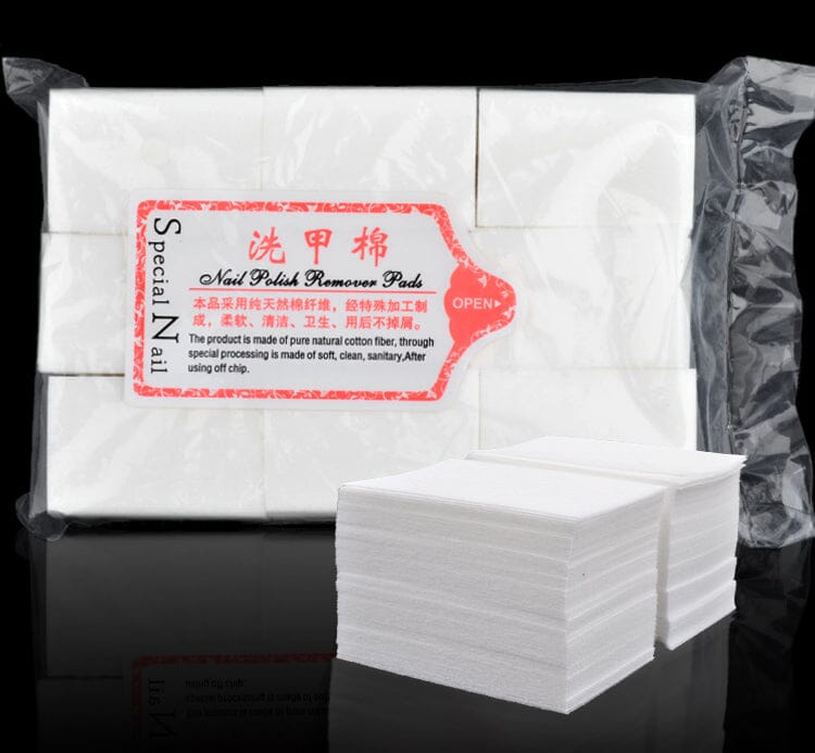 Premium Nail Wipes - 600pcs Pink & 400pcs White | Disposable Nail Polish Remover Pads for Salon & Home Manicure | Gentle & Effective Nail Care Accessories