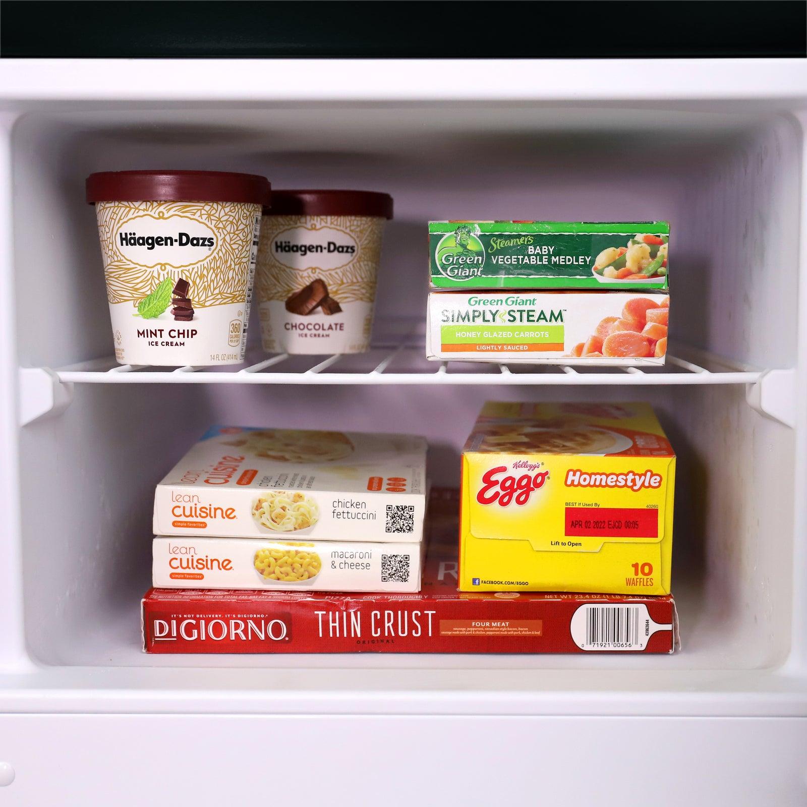Avanti RA75V1B 7.4 Cu. Ft. Compact Refrigerator - Energy Efficient Apartment Size Fridge with Freezer for Small Spaces, Dorms, Studios & RVs