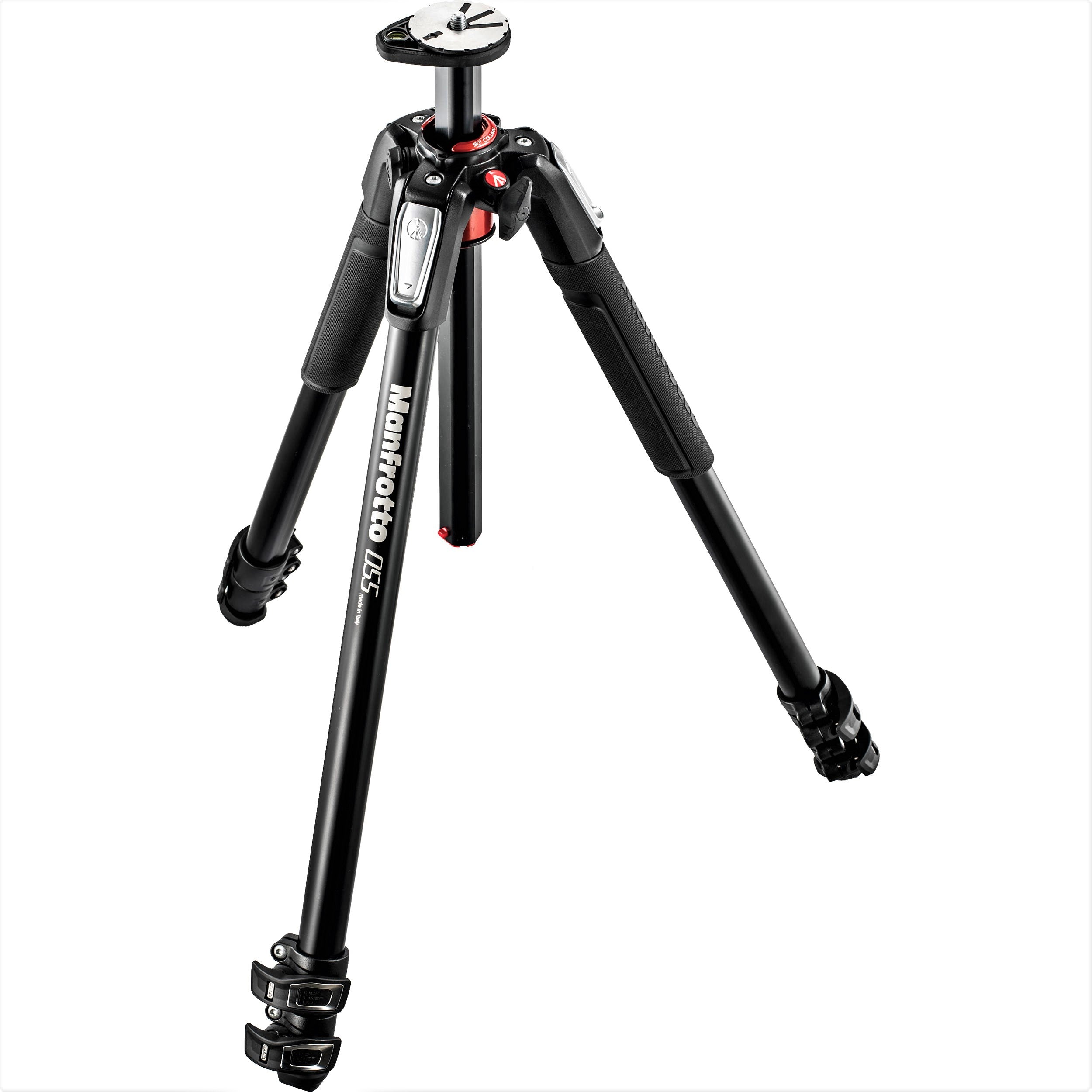 Manfrotto MT055XPRO3 Professional Aluminum Tripod - Lightweight, Durable & Adjustable for Photography & Videography - Perfect for Travel, Outdoor Shoots & Studio Use