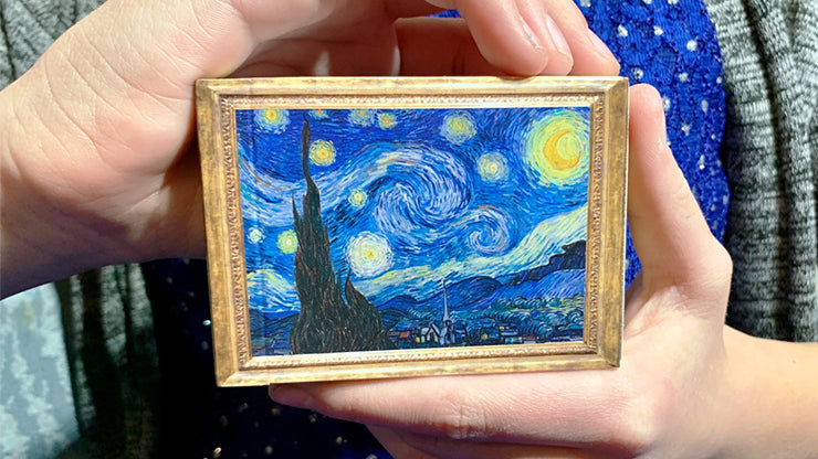 Gilded Vincent van Gogh The Starry Night Painting - Premium Wall Art Decor for Living Room, Bedroom & Office - Famous Van Gogh Starry Night Reproduction