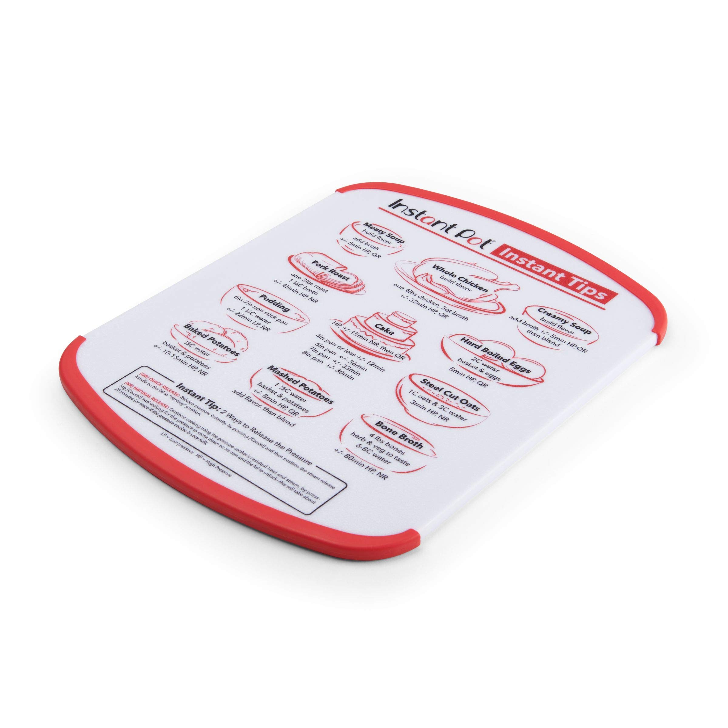 Instant Pot Non-Slip Reversible Cutting Board 11x14 Inches - Durable Knife-Friendly Dishwasher Safe with Cooking Guide for Pressure Cookers | Perfect for Meal Prep, Vegetable Chopping & Instant Pot Cooking Accessories