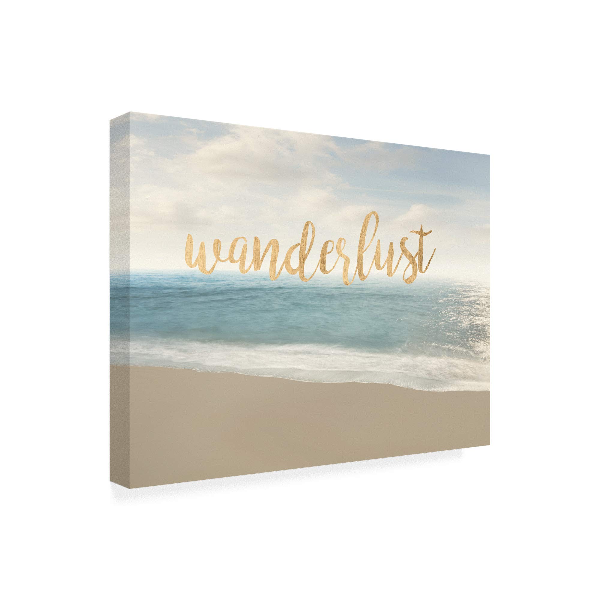 Trademark Fine Art - 35x47 Beach Wanderlust by James Mcloughlin - Coastal Wall Decor for Living Room, Bedroom & Office