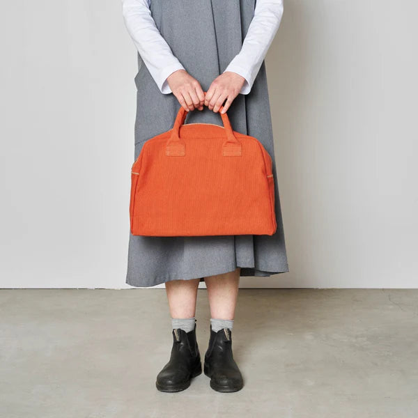 Kurashiki Hampu Canvas Briefcase - Small Size Mustard Yellow - Stylish & Durable Work Bag for Office, Business, and Travel