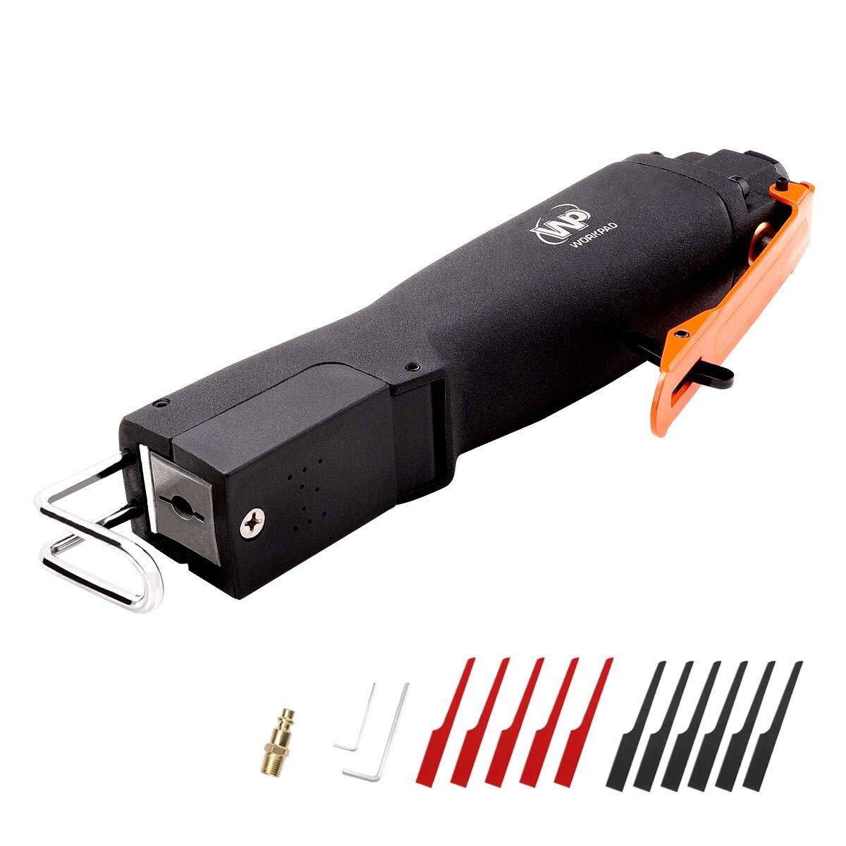 WORKPAD Air Reciprocating Saw with 24T & 32T Blades - Pneumatic Tool for Metal & Wood Cutting