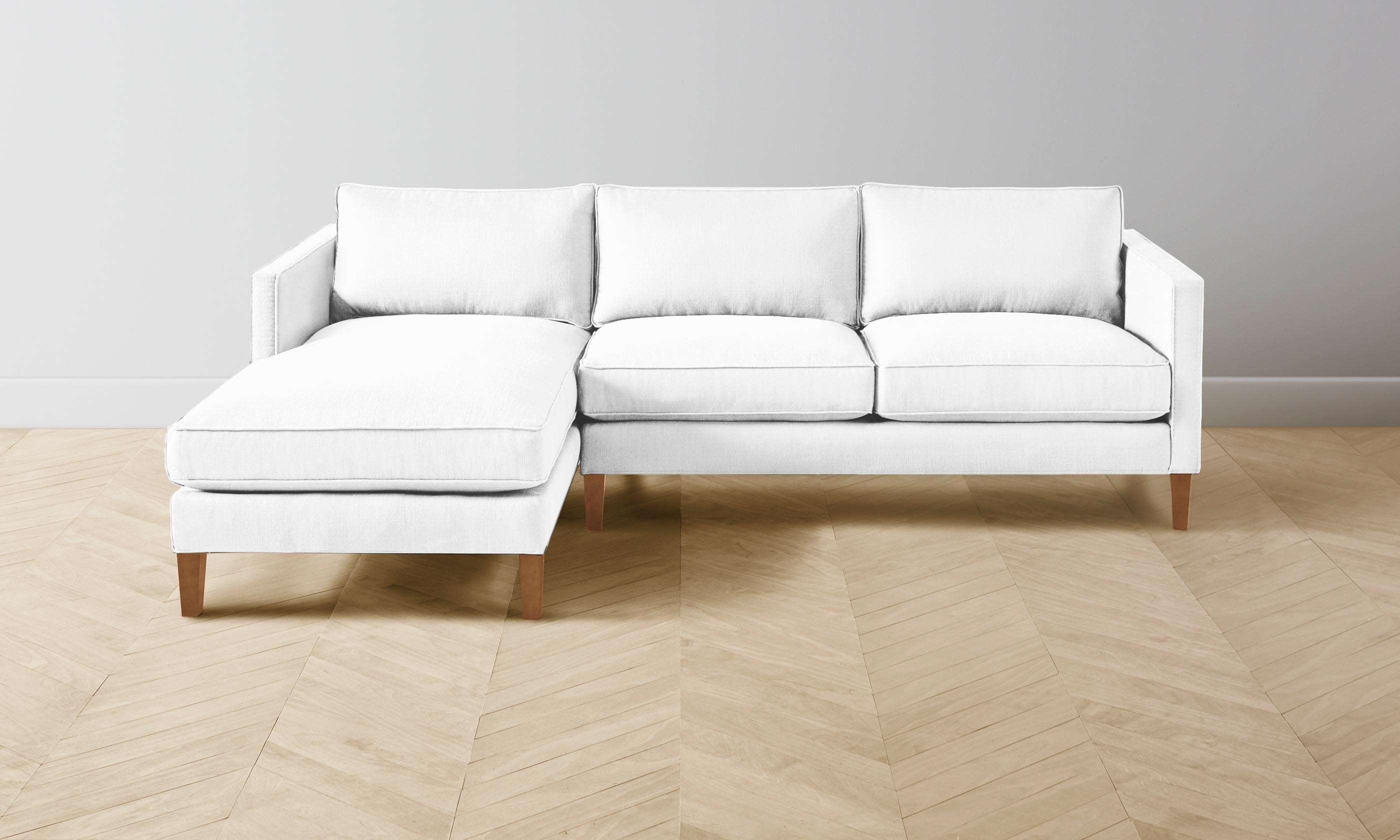 Premium Crosby Sectional Sofa - Performance Woven Chenille Fabric with Elegant Lace Trim - Perfect for Living Room, Lounge & Family Gatherings