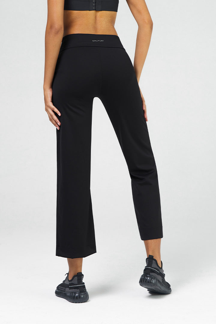 Saltum High-Waist Straight-Leg Pants for Women - Office to Yoga Stretch Work Pants - Comfortable & Versatile for Work, Travel & Lounge